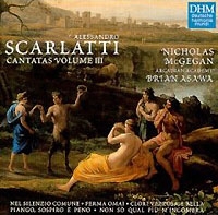 Nicholas McGegan Scarlatti Cantatas Volume III артикул 9023c.